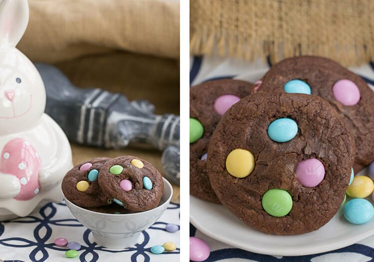 brownie cookies with Easter candy