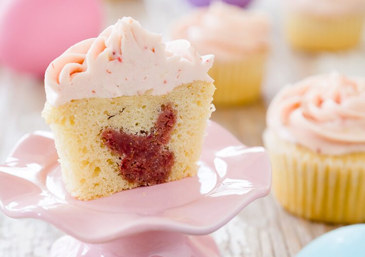 cupcake with hidden bunny inside