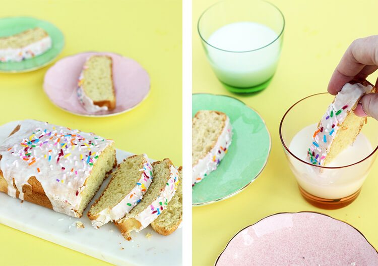 Easter cake with sprinkles