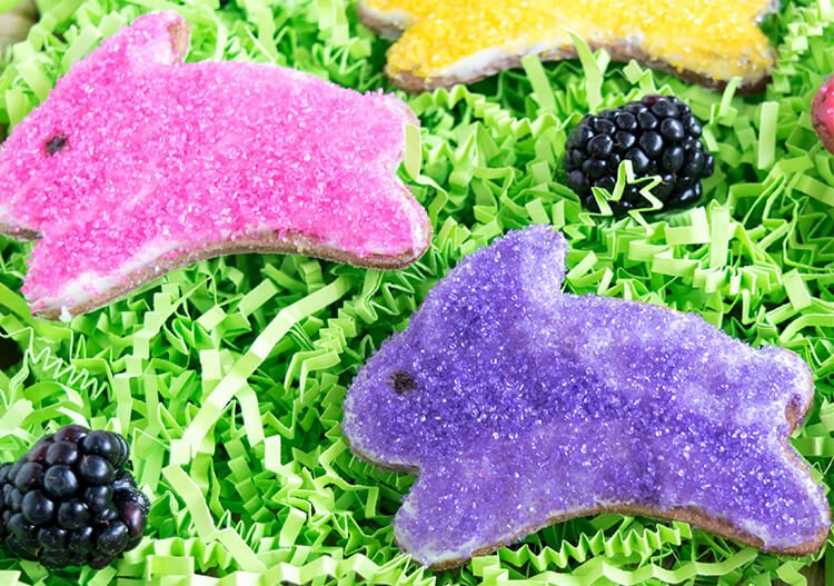 whole wheat blackberry easter cookies